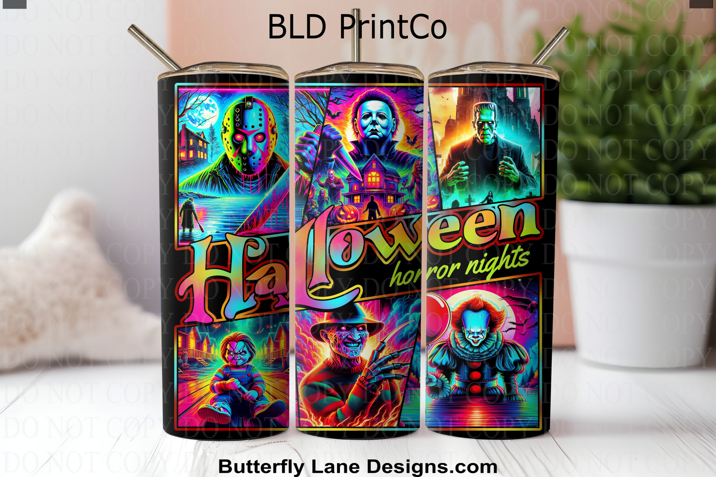 W837 Horror Movie Nights-Neon edition