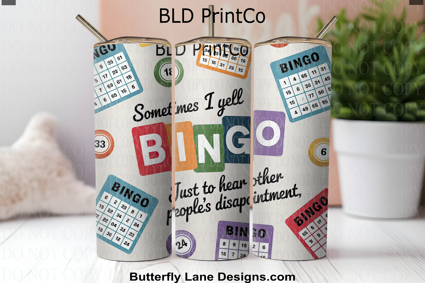 W873 Sometimes I Yell: Bingo