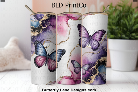 W887 Butterflies and watercolors