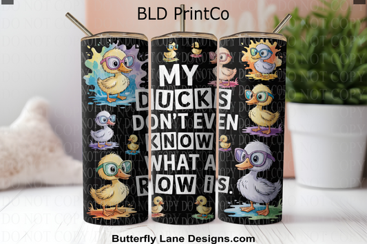 W912 My Ducks don't even know what a row is