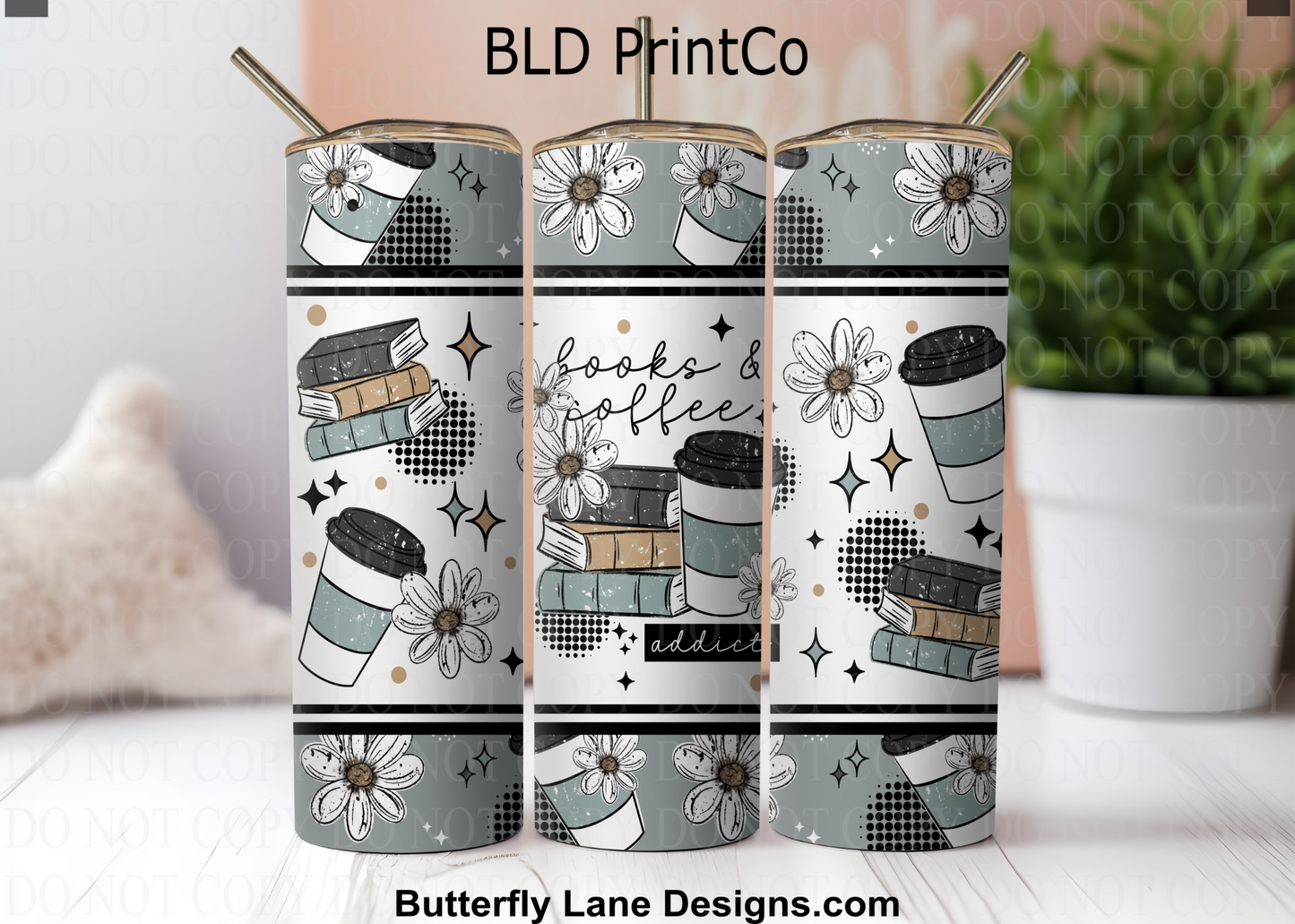 W917 books & coffee addict