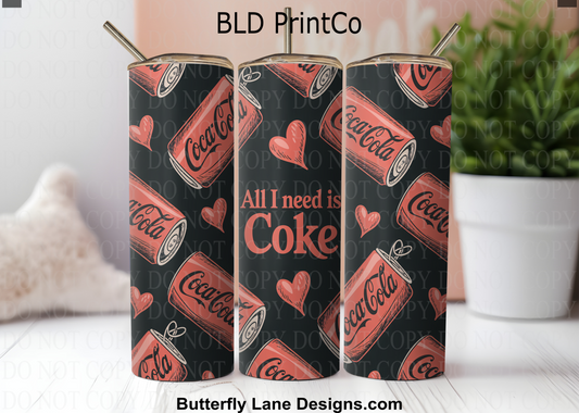 All I Need is:  Vintage Soda Cans & Hearts | W965