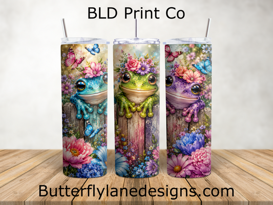 Floral Frogs | Butterflies & Peonies | W984