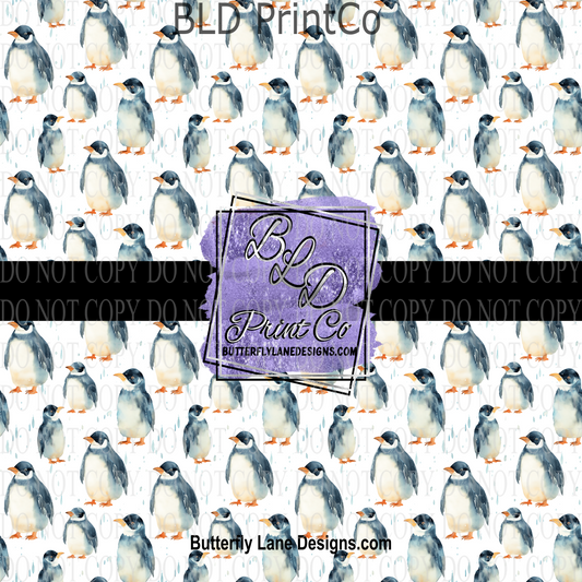 Winter Penguins- PV 848  Patterned Vinyl