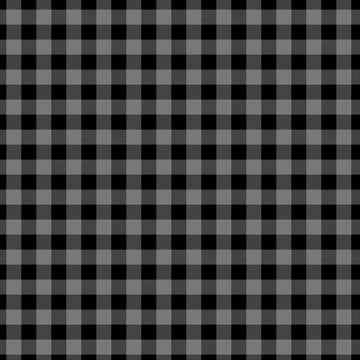 Plaid Black and Grey -049 Vinyl Sheet