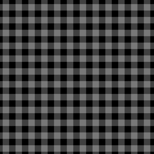 Plaid Black and Grey -049 Vinyl Sheet