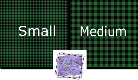 Plaid-Green-Patterned Vinyl 052