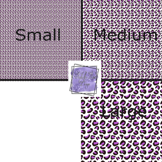 Leopard Print-Purple V119  Patterned Vinyl