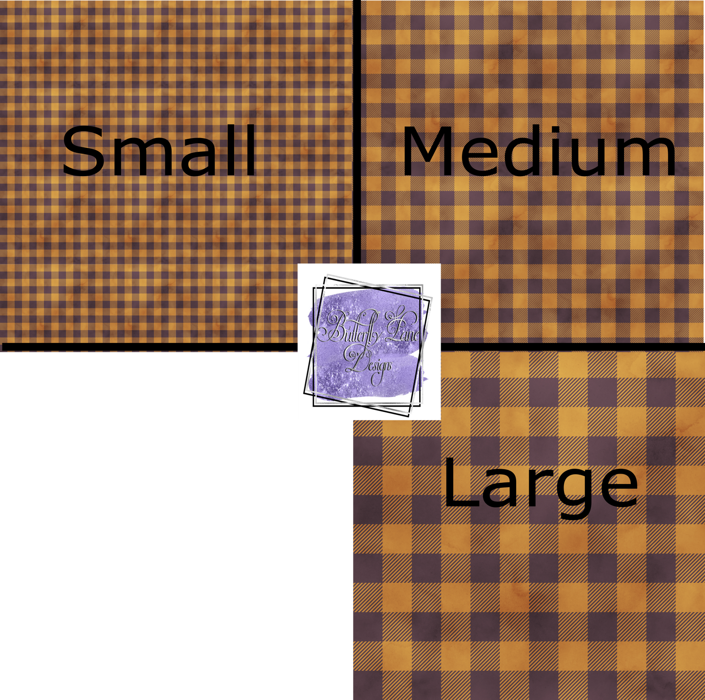 Fall Plaid-Burnt Oranges- PV257 Patterned Vinyl