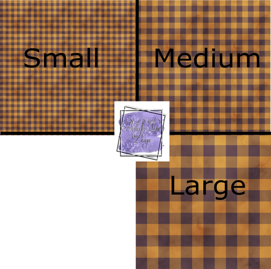 Fall Plaid-Burnt Oranges- PV257 Patterned Vinyl