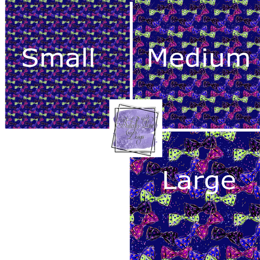 Bow Ties-Spooky-Halloween PV 275 Patterned Vinyl