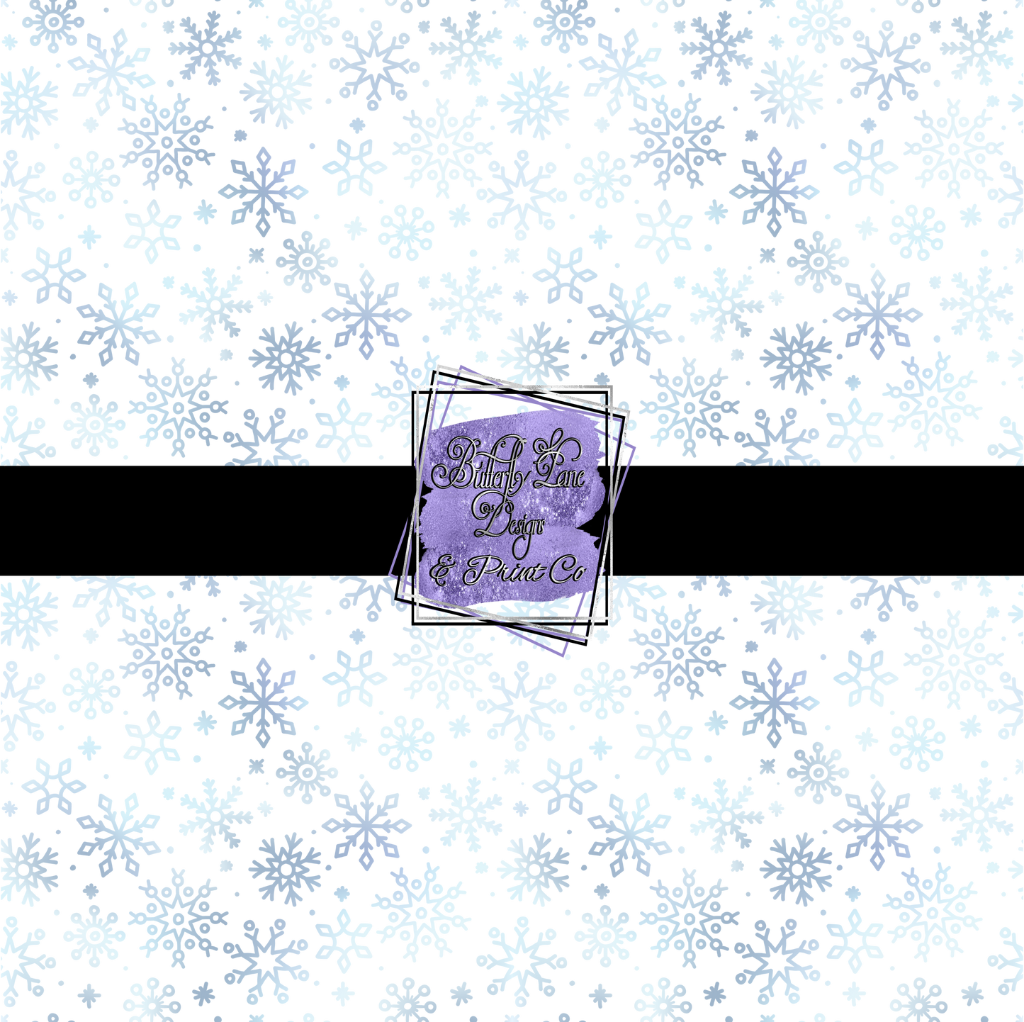 Winter Snow flakes  PV 302-T- Patterned Vinyl