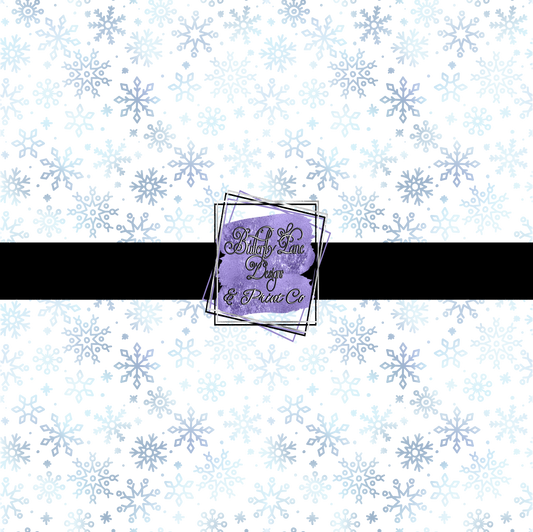 Winter Snow flakes  PV 302-T- Patterned Vinyl