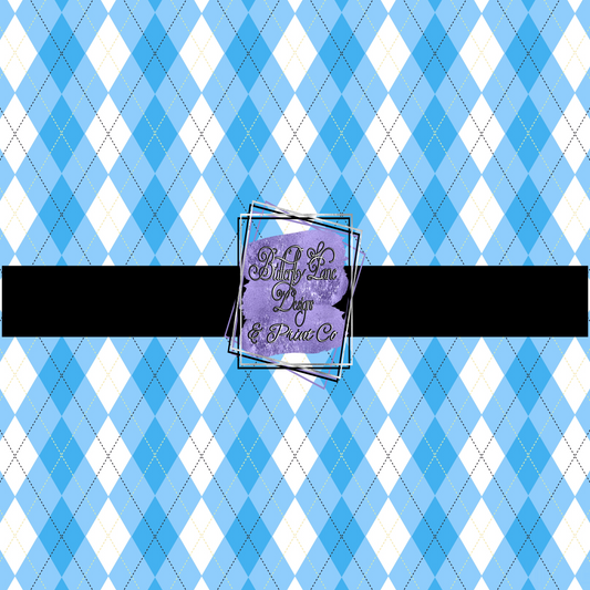 Blue Plaid PV 331 Patterned Vinyl