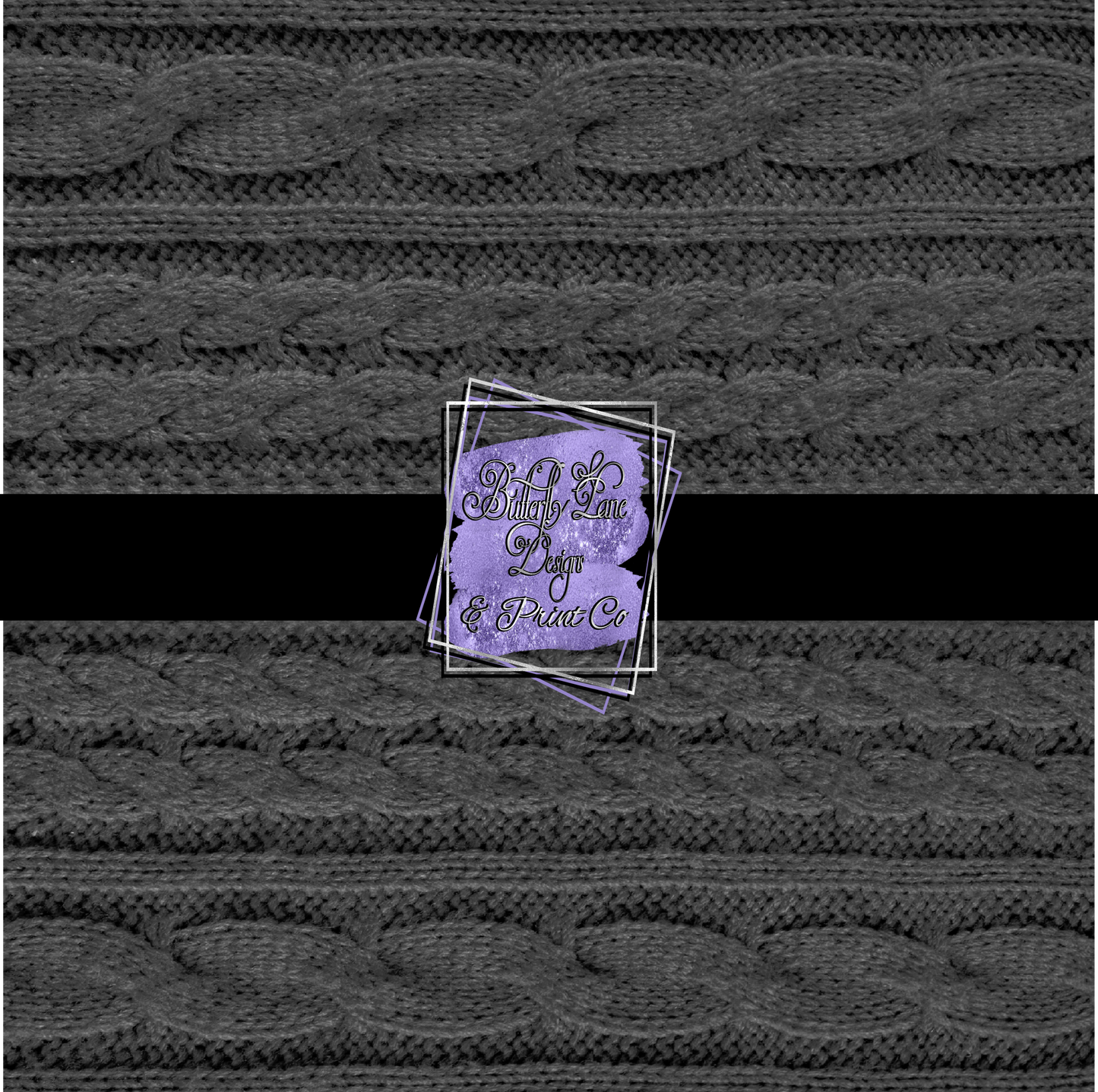 Dark Grey Cozy Knit pattern PV 338 Patterned Vinyl