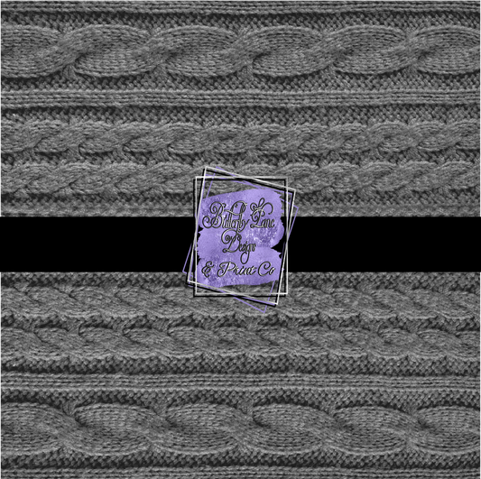 Light Grey Cozy Knit pattern PV 339  Patterned Vinyl