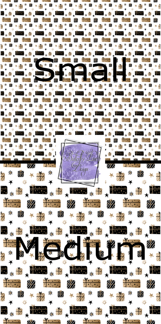 Gold and Black Christmas presents  PV 361 Patterned Vinyl