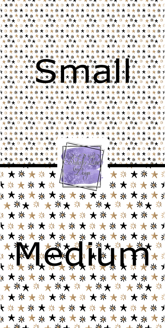 Gold and Black Christmas stars  PV 362 Patterned Vinyl