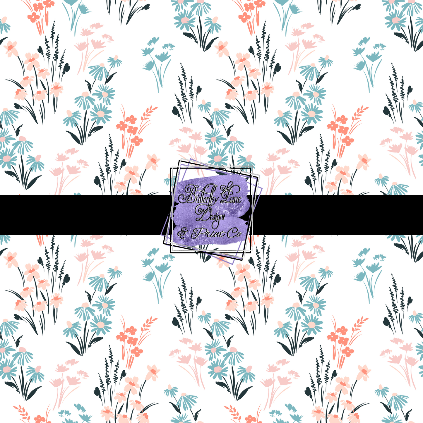 Pretty Florals PV 368-Large- Patterned Vinyl