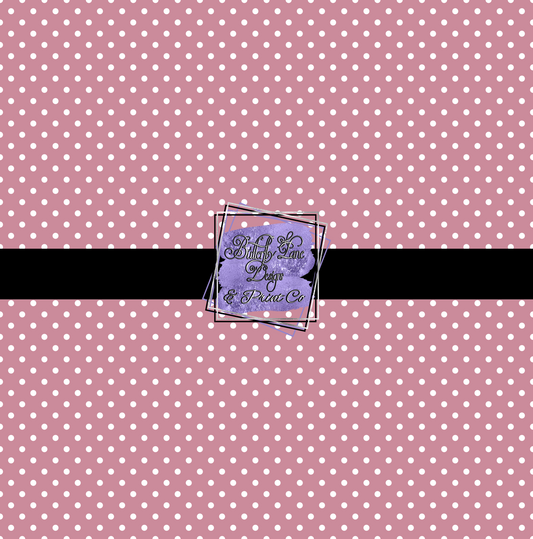 Light Pink with Polka Dots  PV 375-Large- Patterned Vinyl