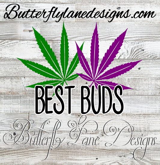 420-Best Buds-leafs- PNG-Digital-