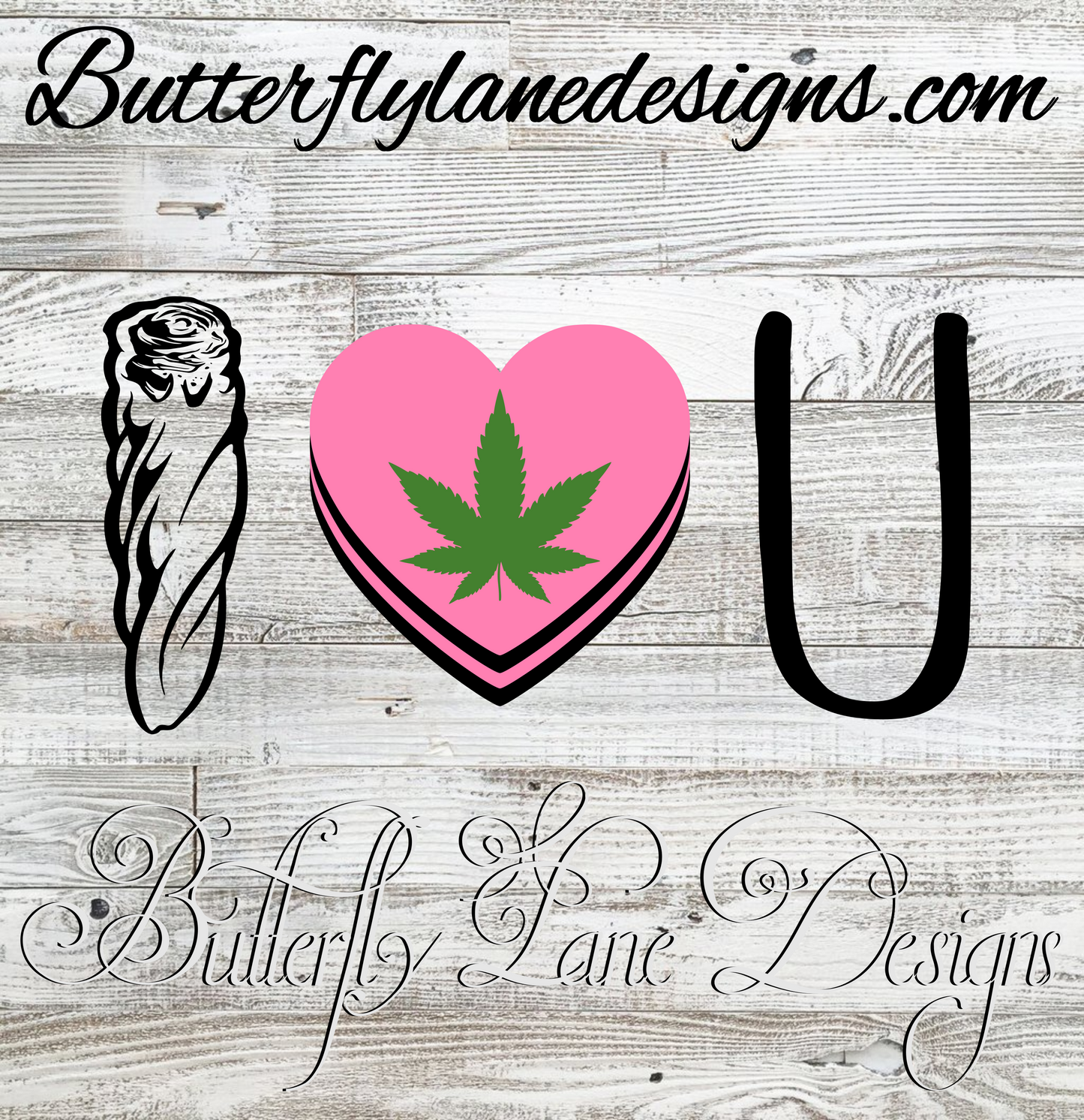 420-I heart You :: Clear Cast Decal
