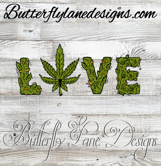 420-Love green buds :: V.C Decal