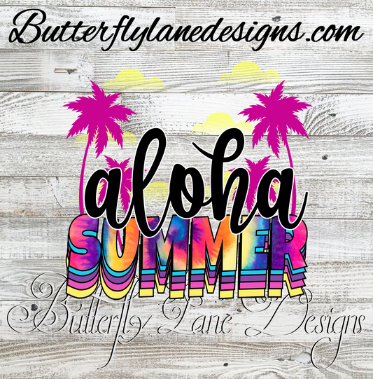 Aloha Summer :: Clear Decal :: VC Decal