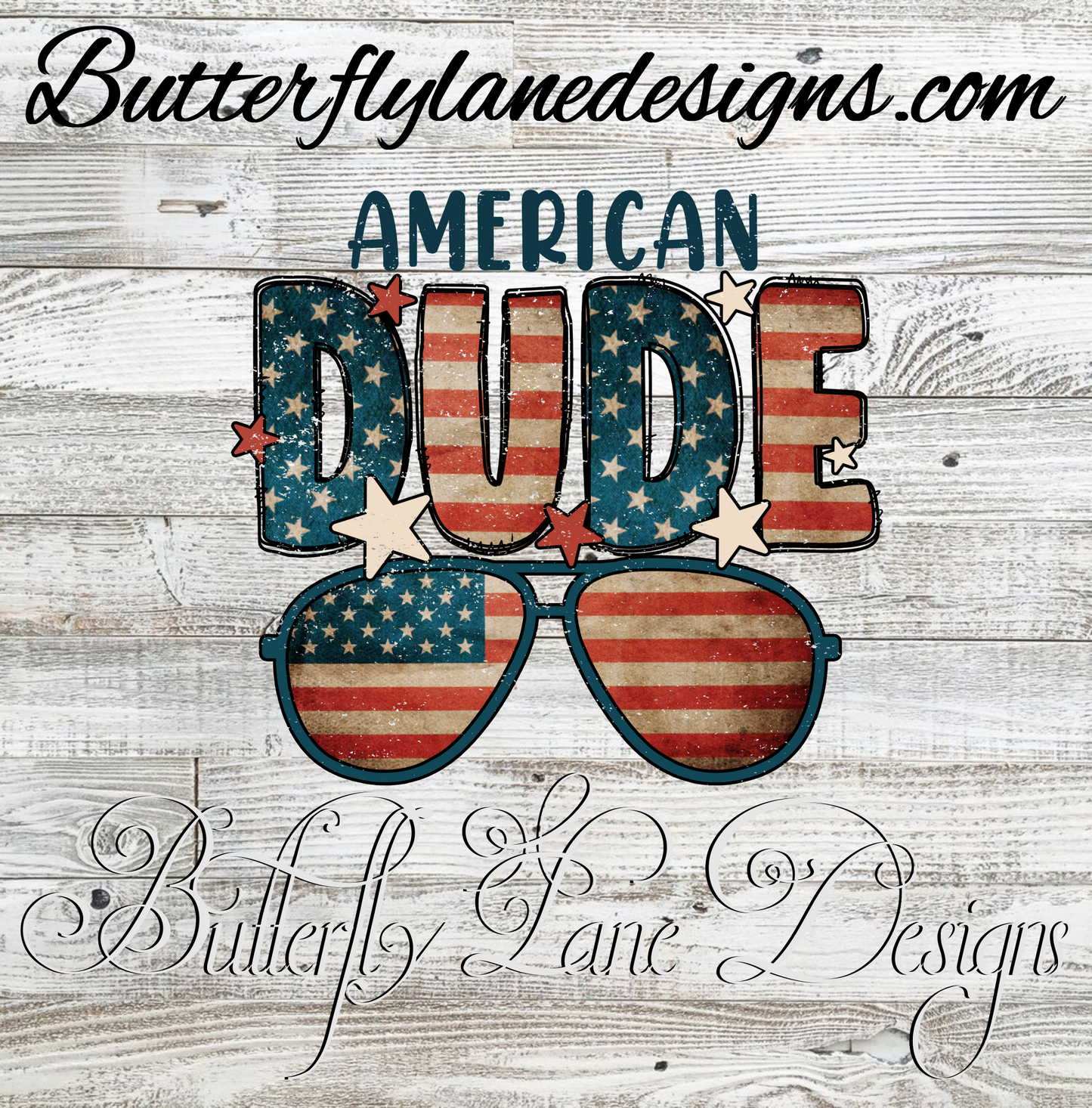 American Dude :: Clear Decal :: VC Decal