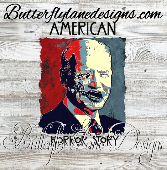 American Horror-Biden :: Clear Decal :: VC Decal