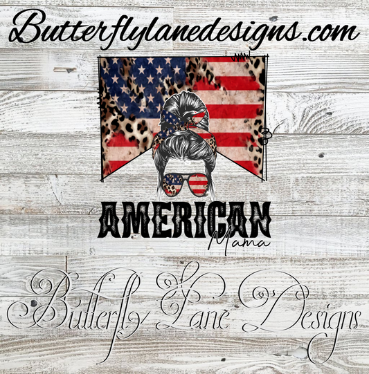 American Mama 02:: Clear Decal :: VC Decal