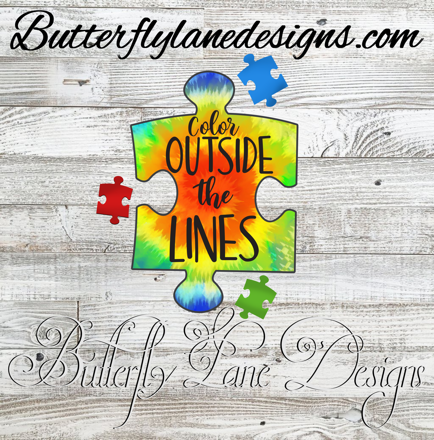 Autism-Color outside the lines  :: Clear Cast Decal
