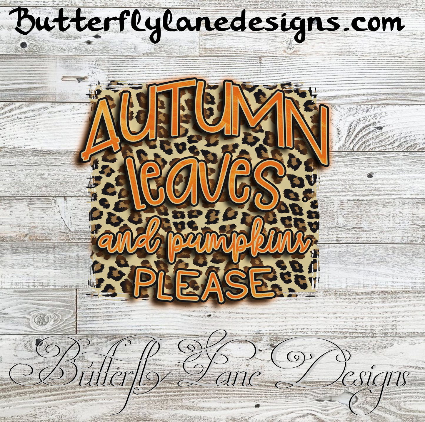 Autumn Leaves and Pumpkins please  :: Clear Cast Decal