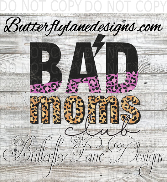 Bad Moms Club :: Clear Decal :: VC Decal