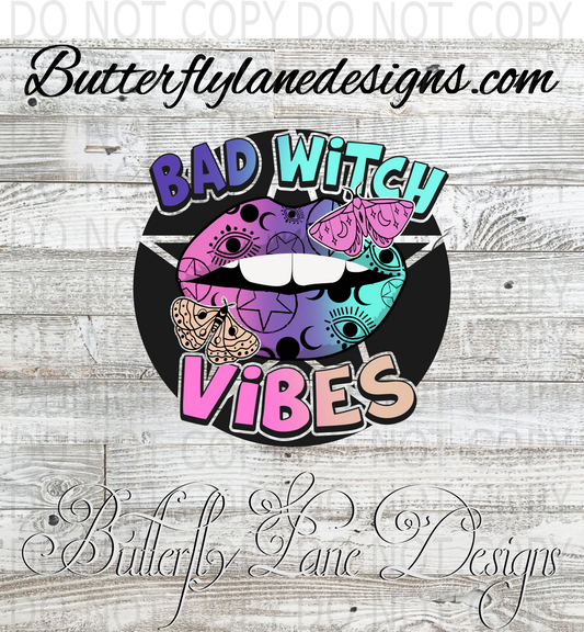 Bad witch vibes-01  :: Clear Decal :: VC Decal