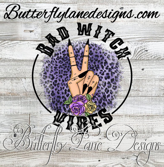 Bad witch vibes: Clear Decal :: VC Decal