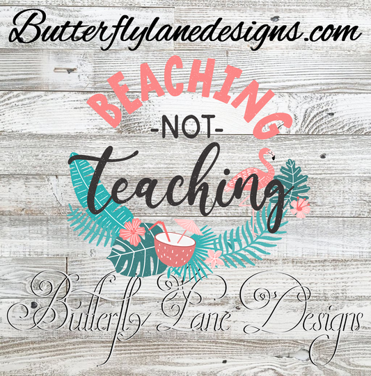 Beaching not teaching :: Clear Cast Decal