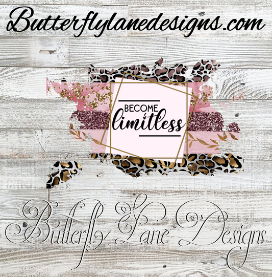 Become Limitless-Pink leopard :: Clear Cast Decal