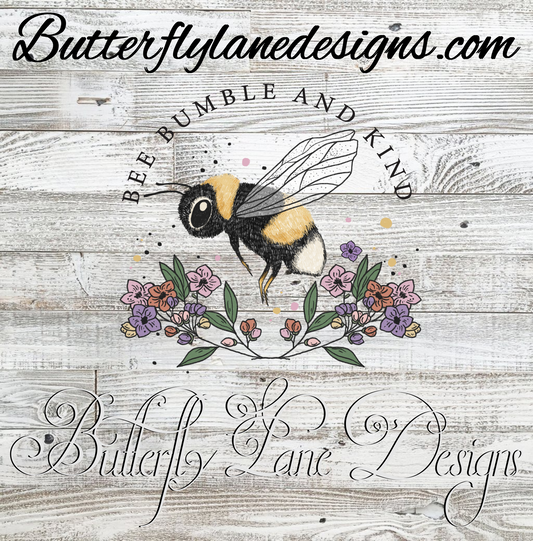 Bee Bumble and Kind :: Clear Decal :: VC Decal