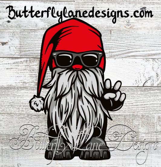 Biker Gnome :: Clear Decal :: VC Decal