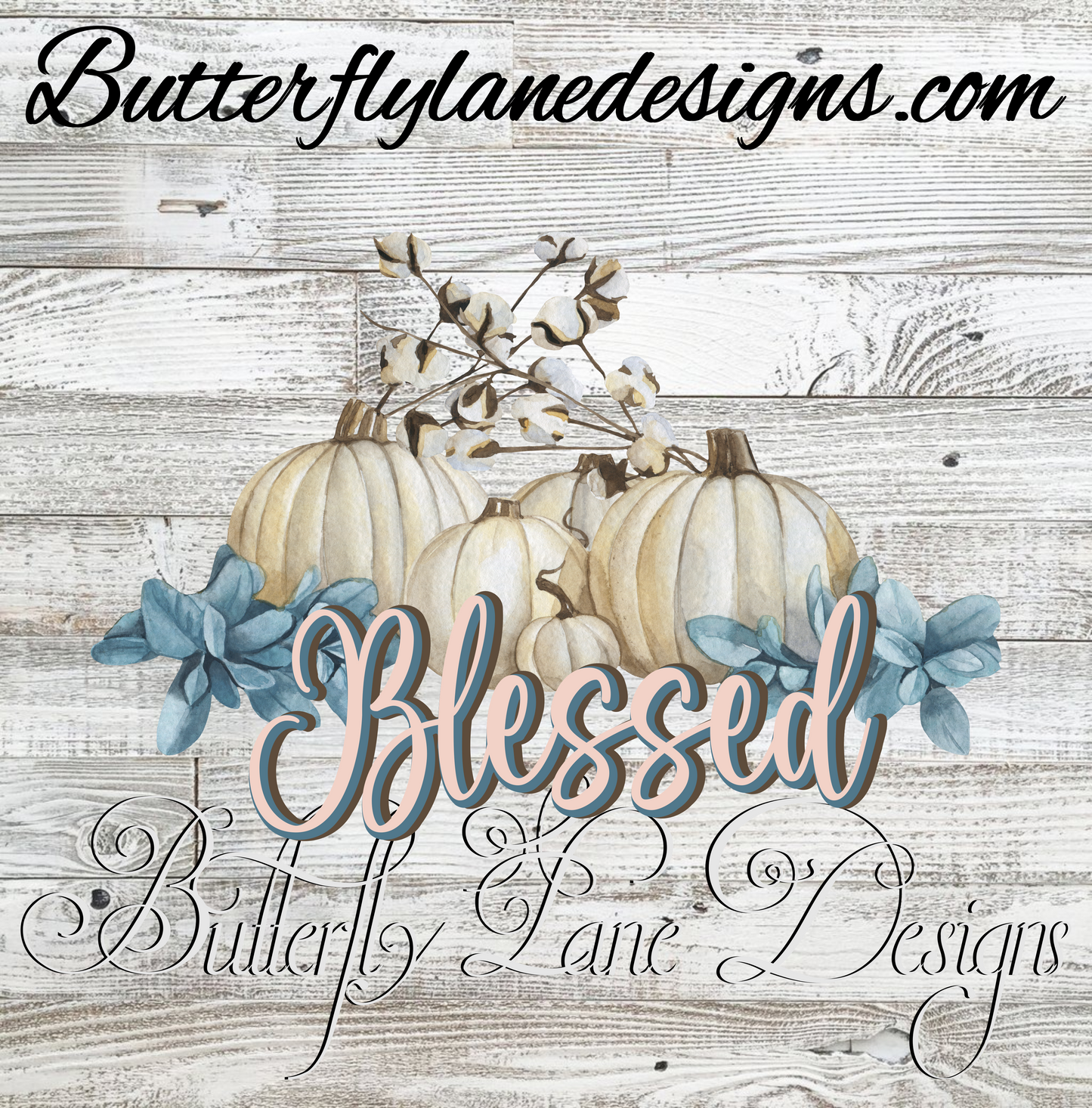 Blessed Blue Fall :: Clear Decal :: VC Decal