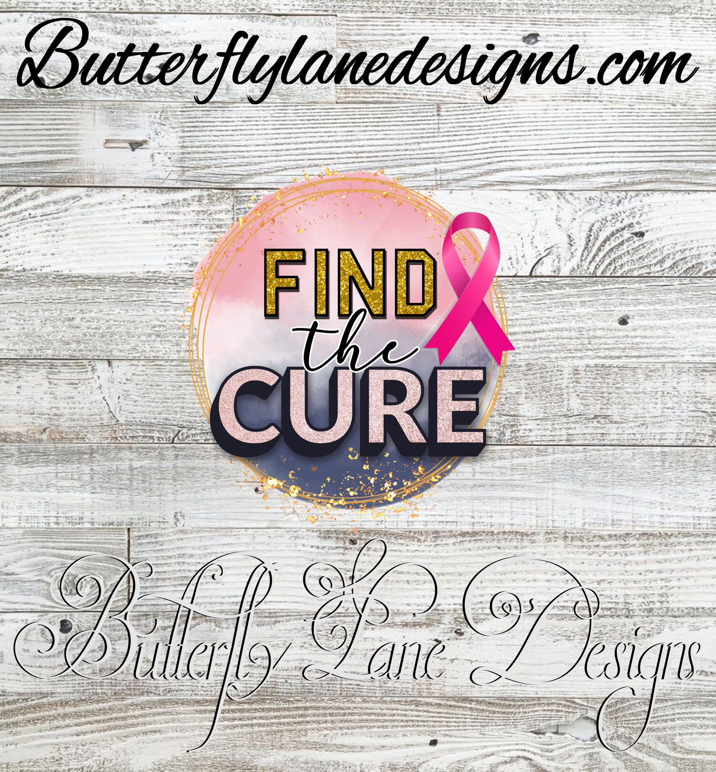 Breast cancer-find the cure :: Clear Cast Decal
