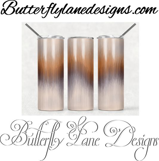 Brushed Earth Tones 8  :: White Cast Tumbler wrap