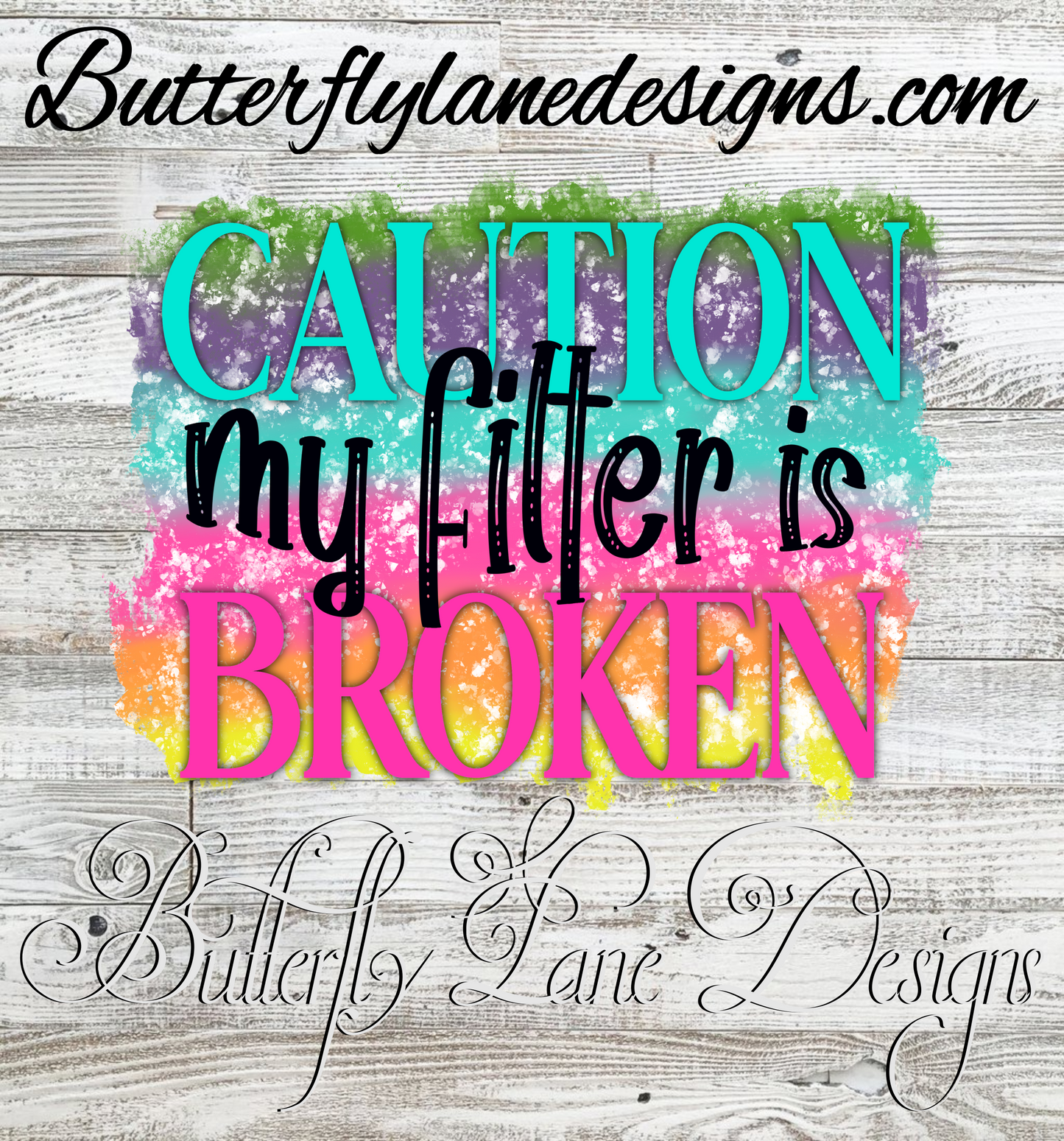 Caution filter broken  :: Clear Decal