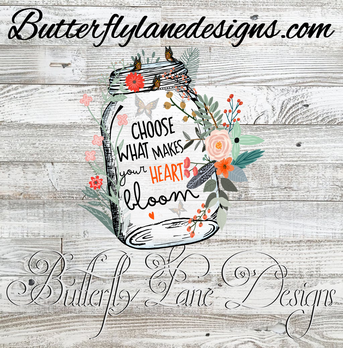 Choose what makes your heart bloom :: Clear Decal :: VC Decal