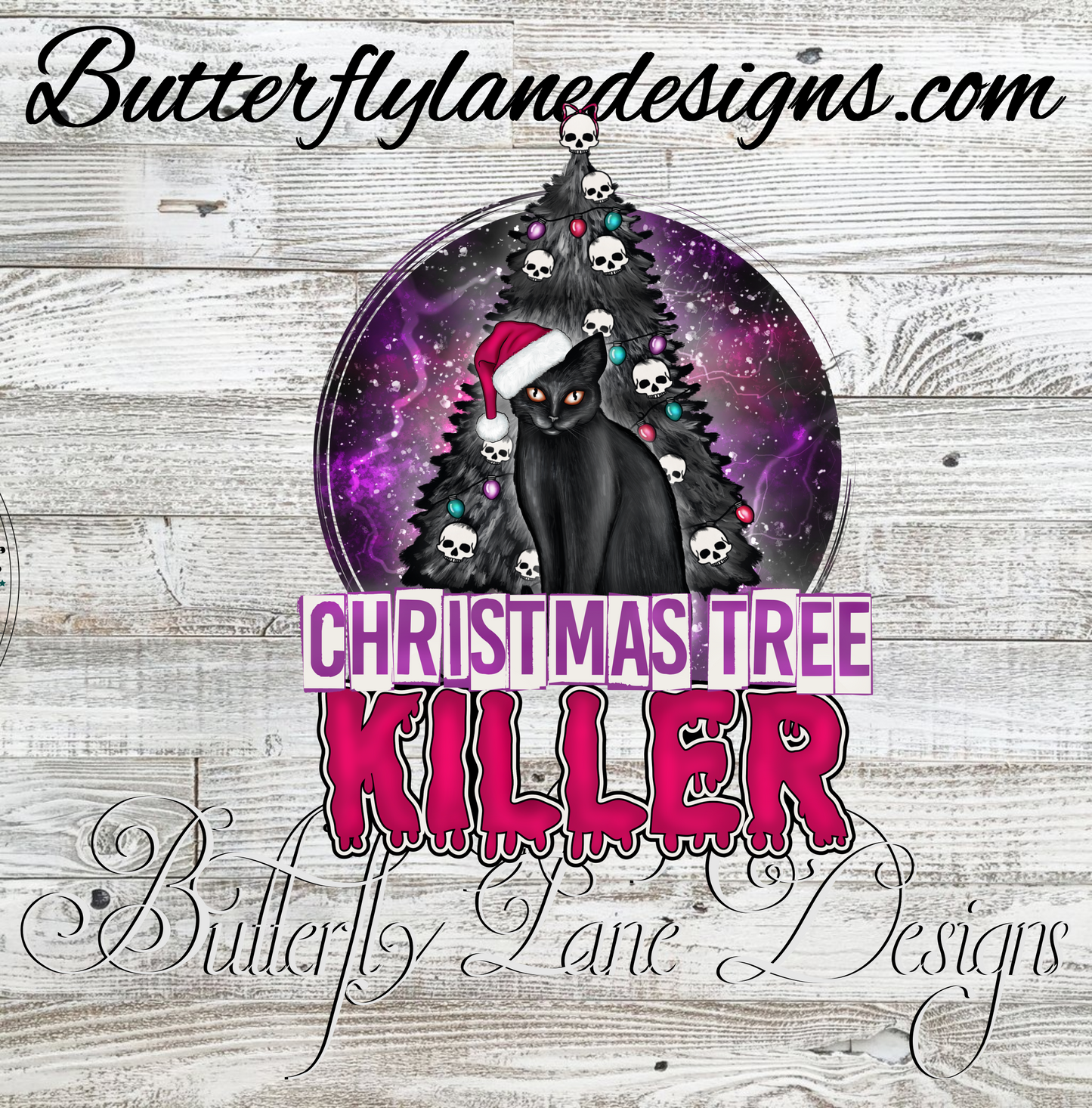 Christmas tree killer-spooky :: V.C. Decal