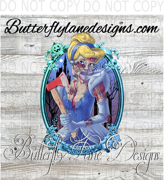 Cinderella Zombie :: Clear Decal :: VC Decal