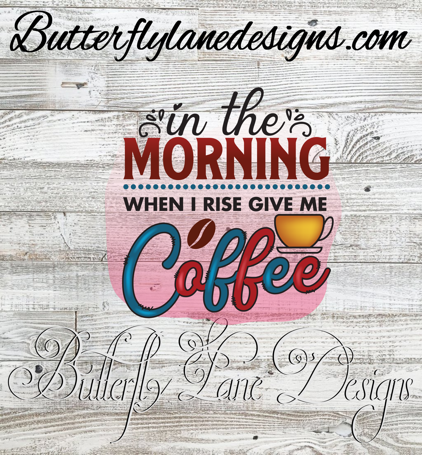 Coffee in the morning  :: Clear Cast Decal