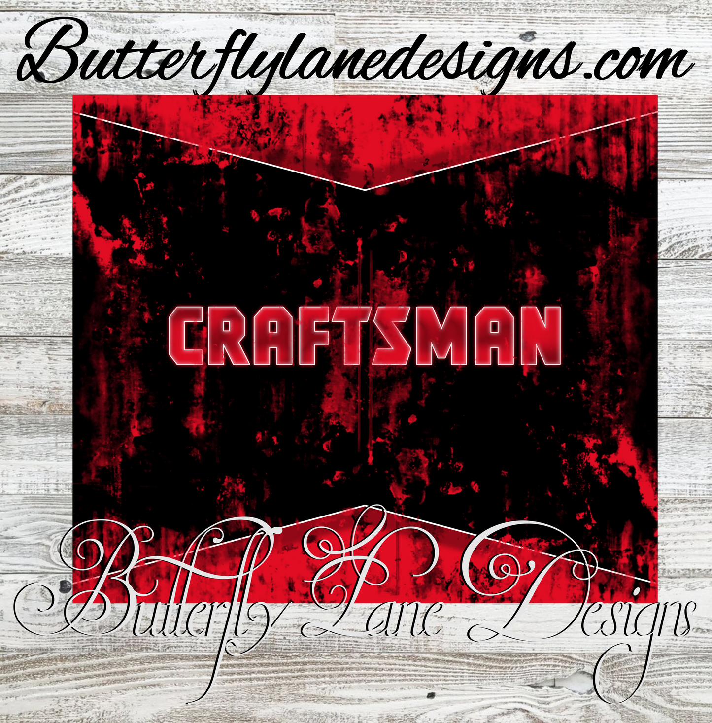Craftsmen- Red and Black :: White Cast Tumbler wrap