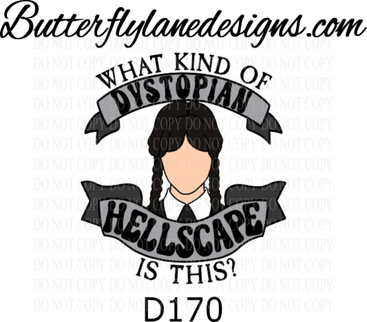 D170 Wednesday _Dystopian Hellscape :: Clear Decal :: VC Decal